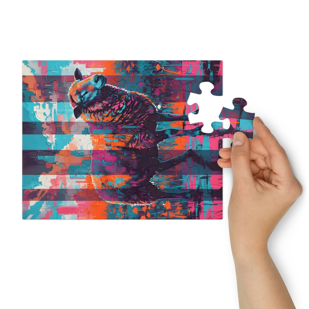 Neon Pasture 
 Jigsaw Puzzle in Tin Box