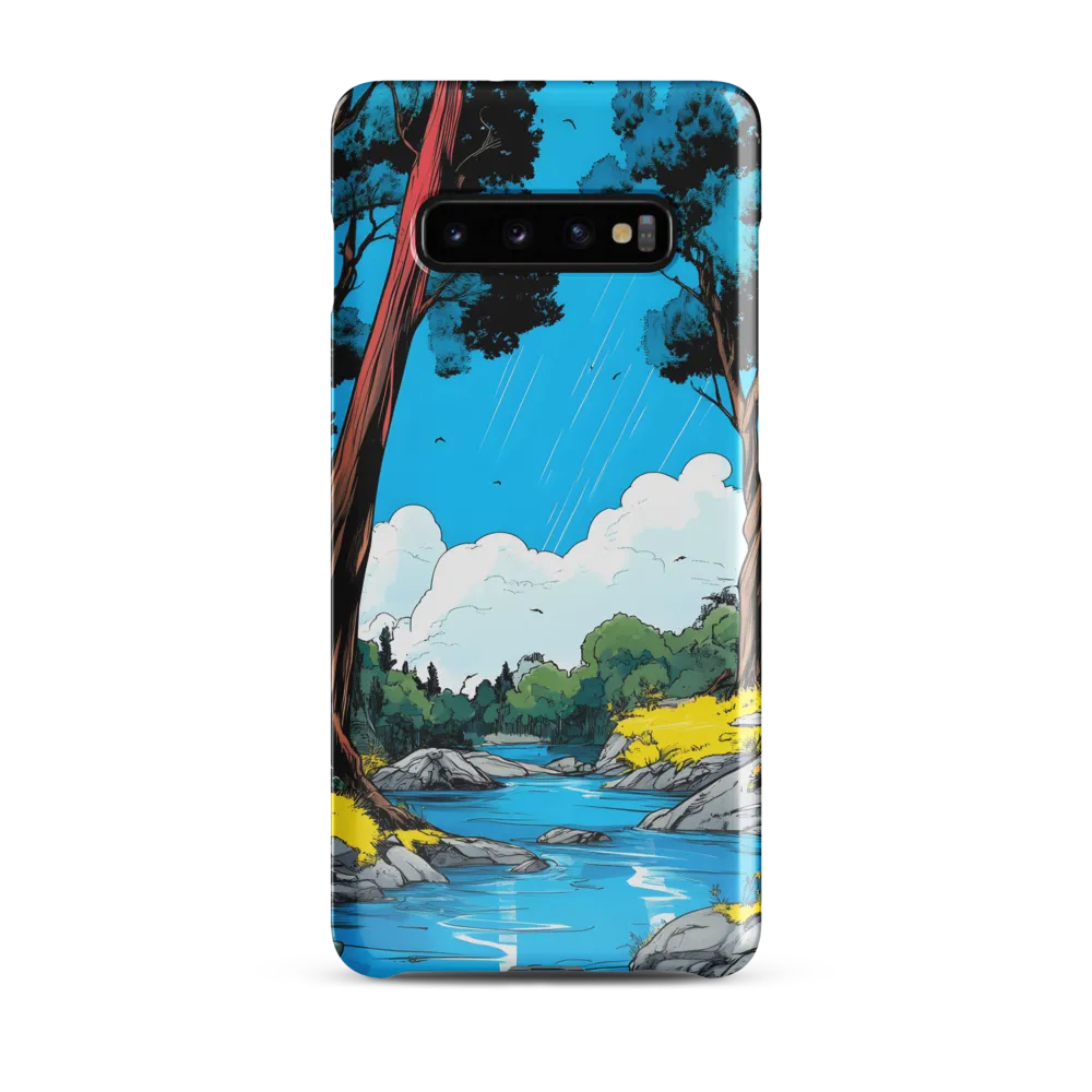 Tranquil River in a Comic Landscape | Phone Case |  S10 Plus | Snap Case | Glossy