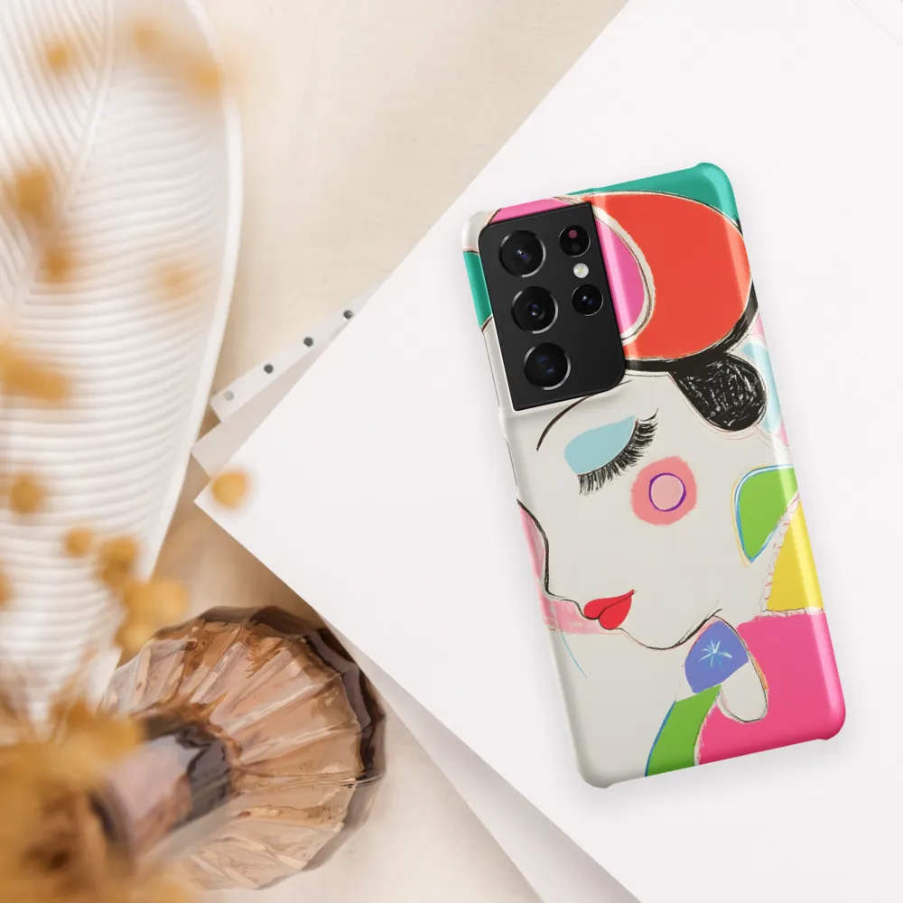 Whimsical Portrait in Colorful Abstraction