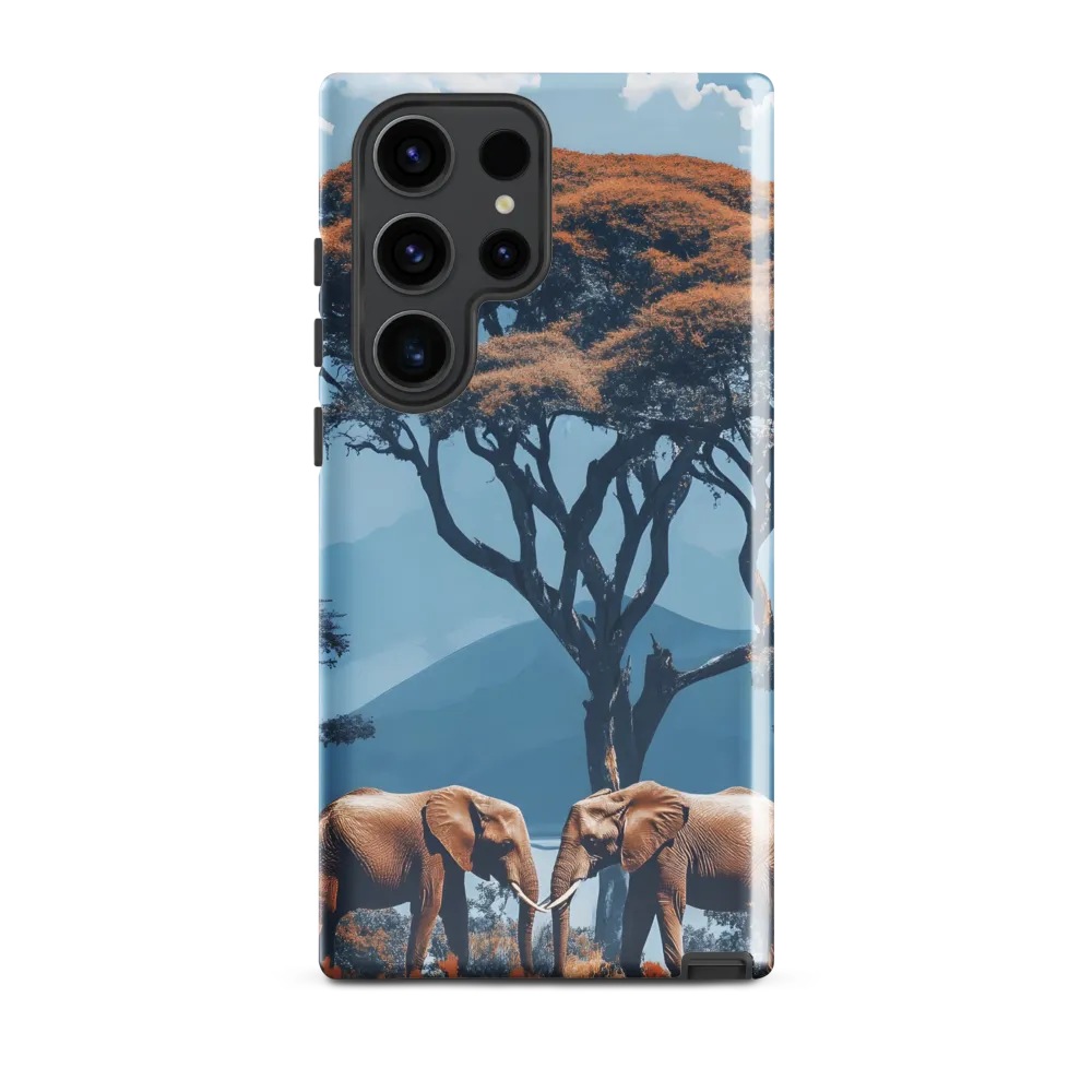 Elephants Amidst Serenity
