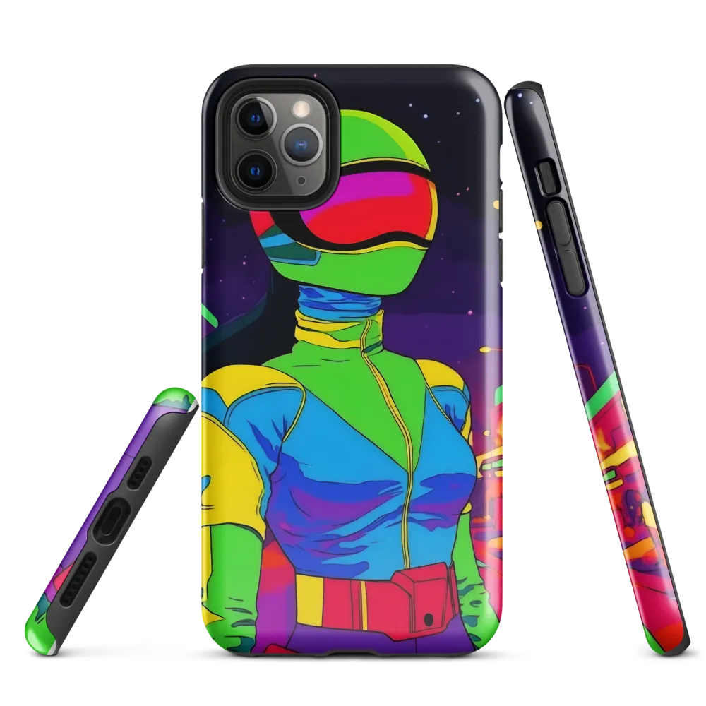 Neon Dreams: A Cyberpunk Odyssey | Phone Case |  11 Pro Max | Tough Case | Glossy