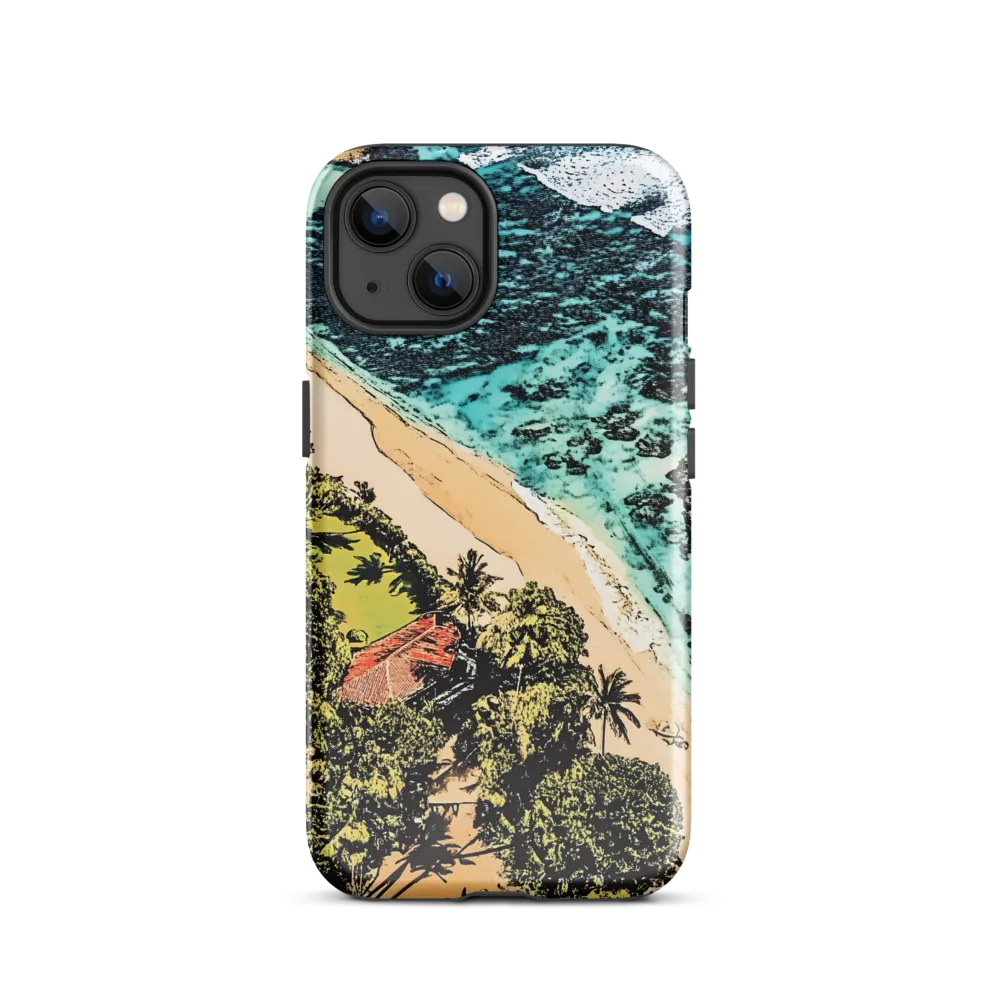 Aerial Serenity: Coastal Escape | Phone Case |  13 | Tough Case | Glossy