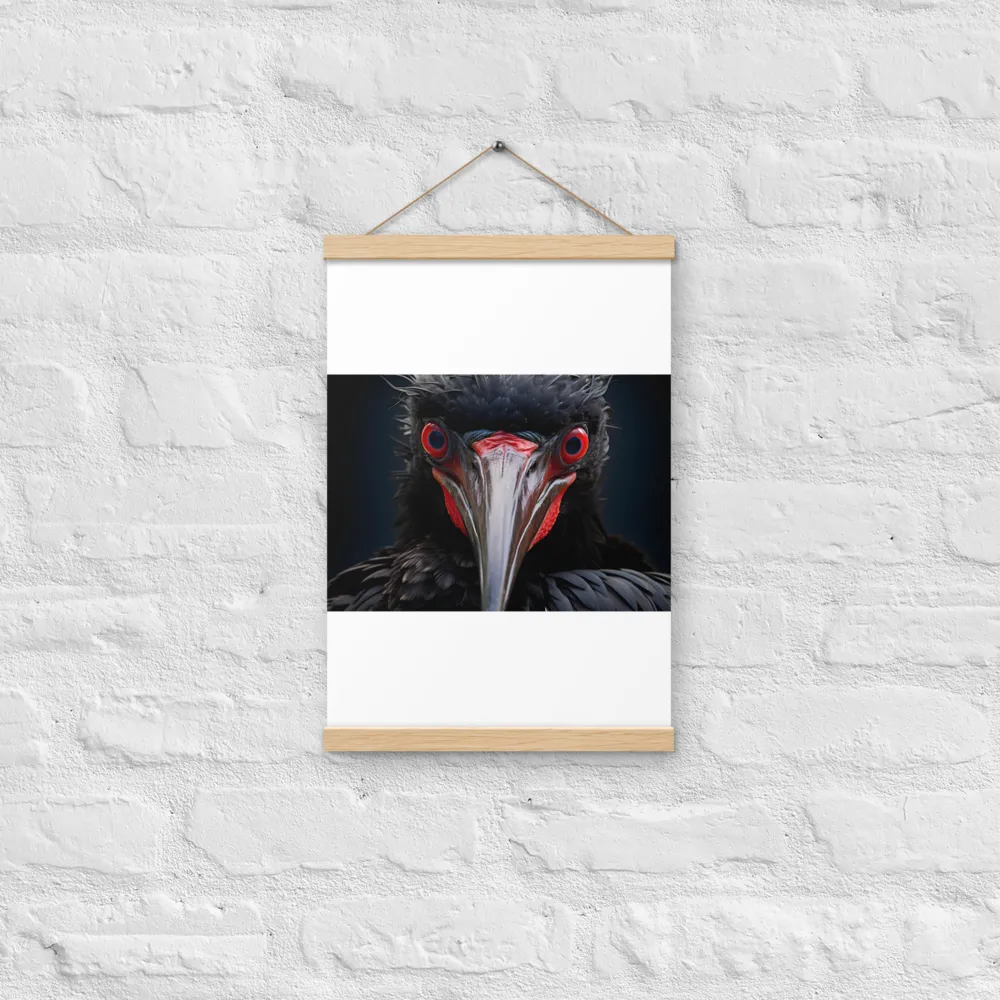 Gaze of the Abyss | Poster With Oak Wood Hanger | 12″×18″