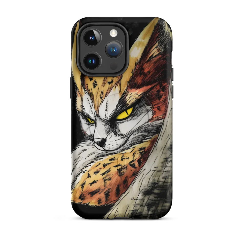 Fierce Gaze of the Wild Cat