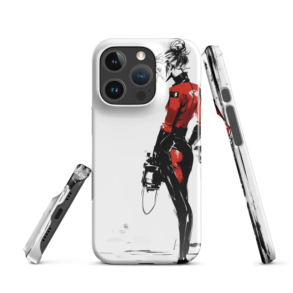 The Edgy Elegance | Phone Case |  16 Pro | Snap Case | Glossy