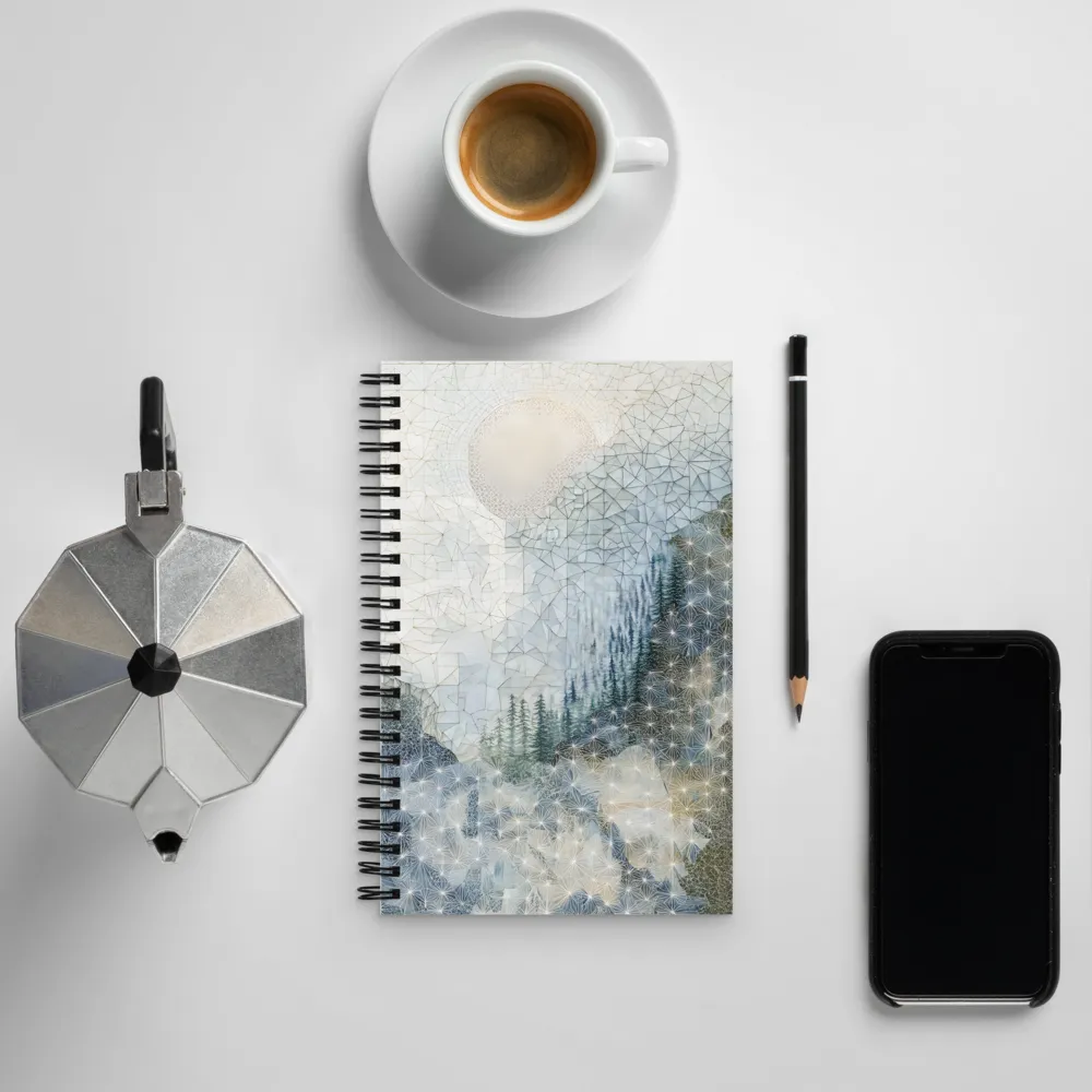 Horizon of Geometric Serenity | Spiral Notebook