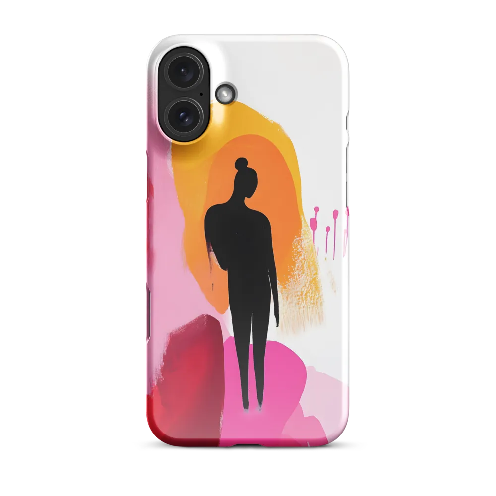 Silhouette in Colorful Abstraction