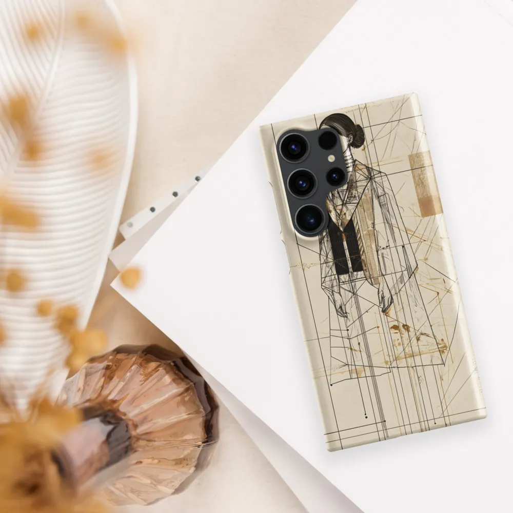 Elegance in Lines | Phone Case |  S23 Ultra | Snap Case | Matte