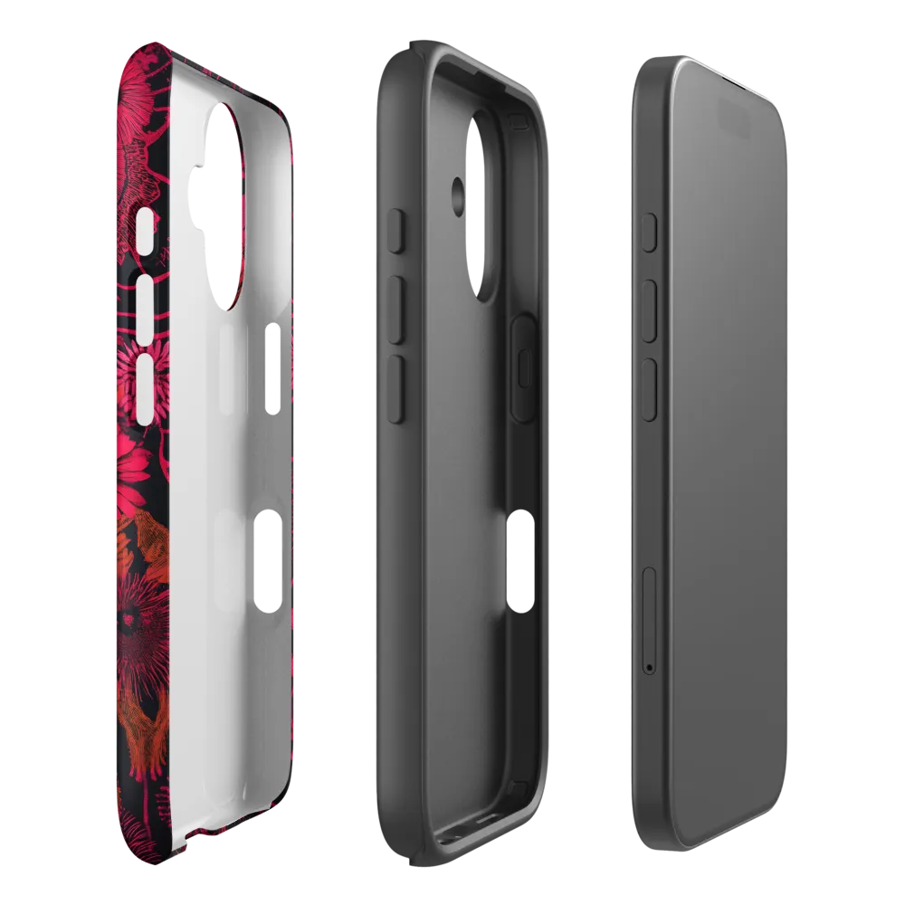 Cosmic Blooms: A Journey Through Space and Nature | Phone Case |  16 | Tough Case | Matte