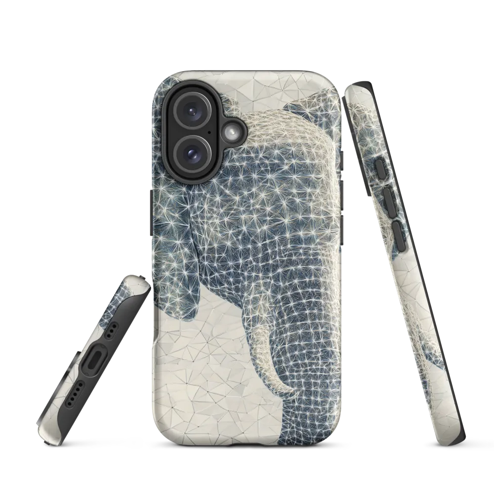 Ethereal Elegance: The Stylized Elephant | Phone Case