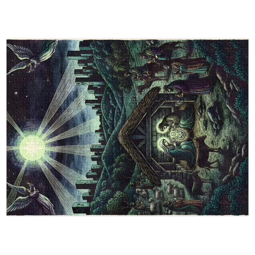 The Urban Nativity 
 Jigsaw Puzzle in Tin Box