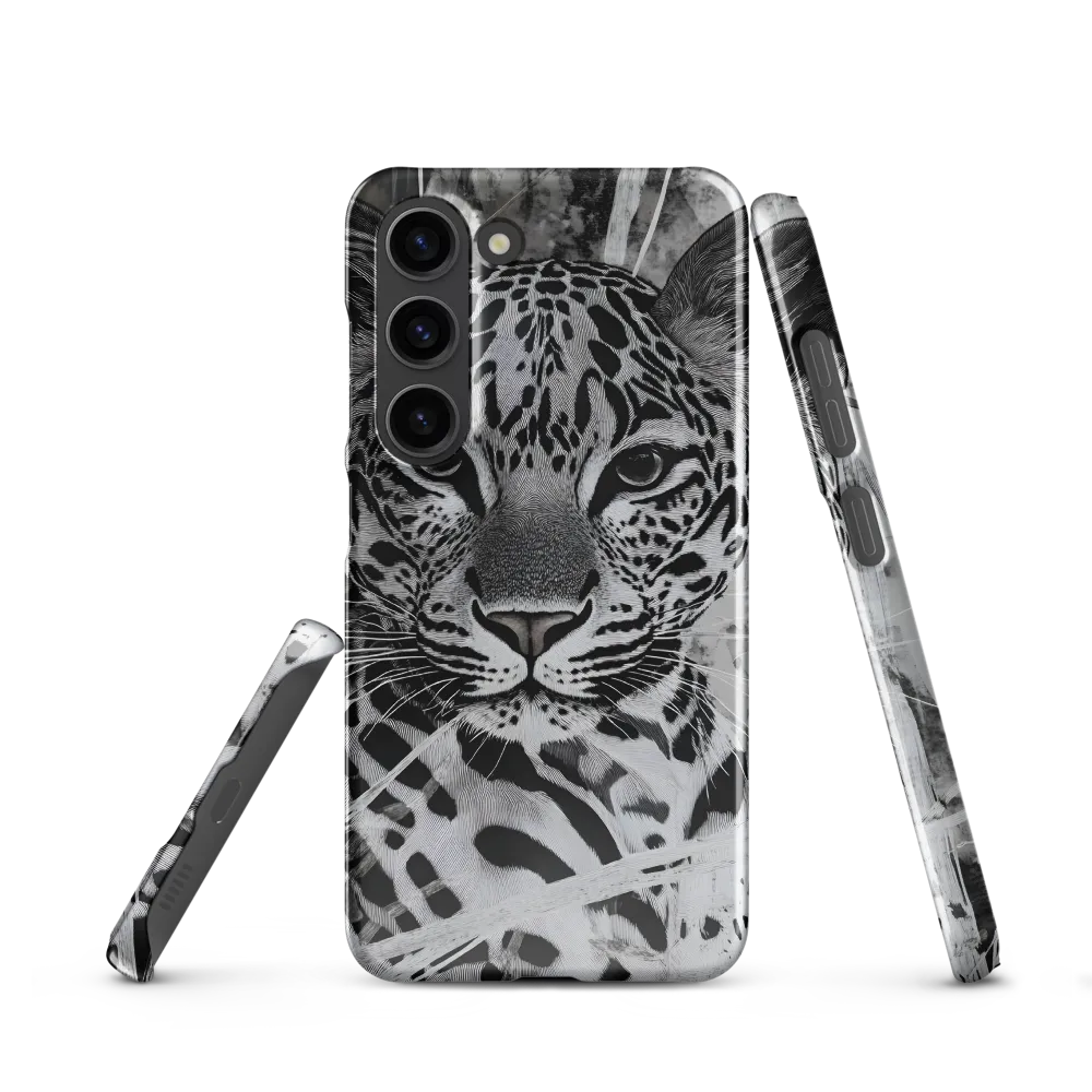Stippled Gaze — Jaguar in Monochrome