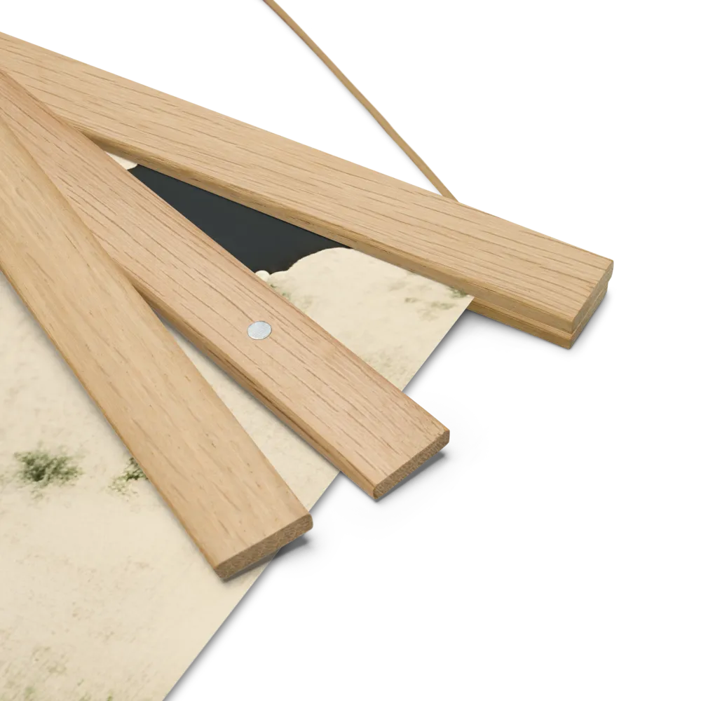 Whispers of the Moon | Poster With Oak Wood Hanger | 18″×18″