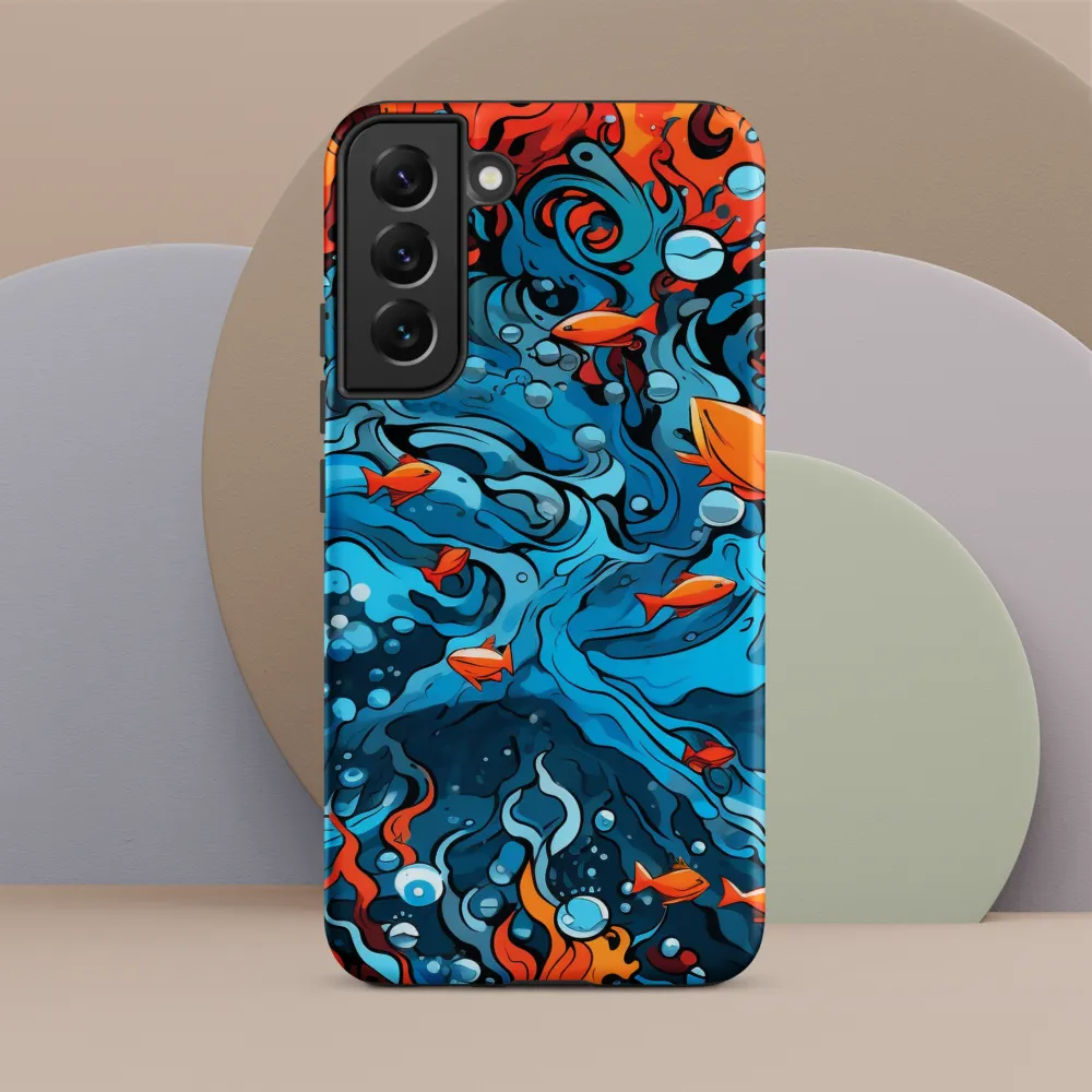 Fluid Harmony: Ocean and Flames