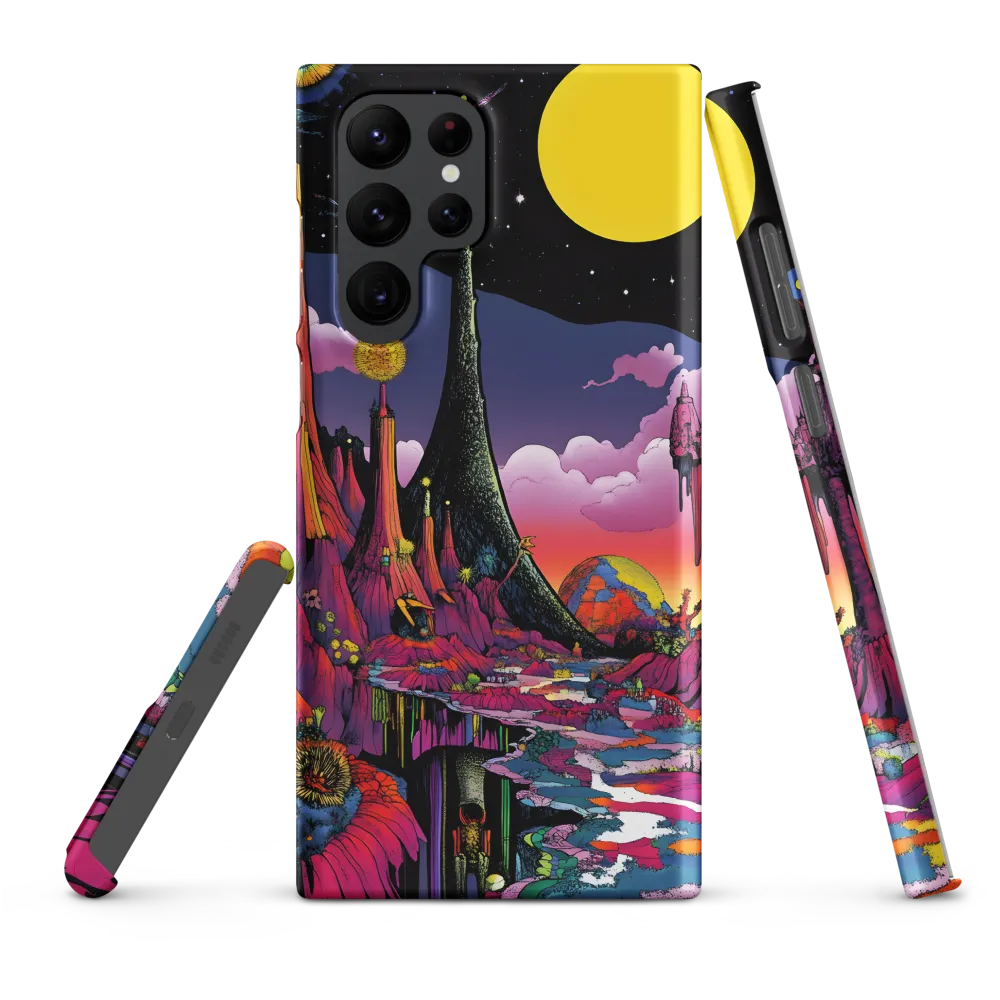 Celestial Dreams: A Journey Through an Alien Landscape | Phone Case |  S22 Ultra | Snap Case | Matte
