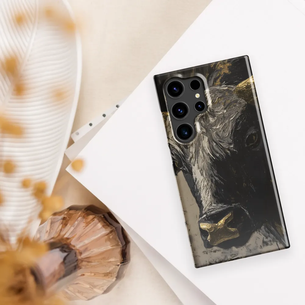 Majestic Bull: The Power in Black and Gold