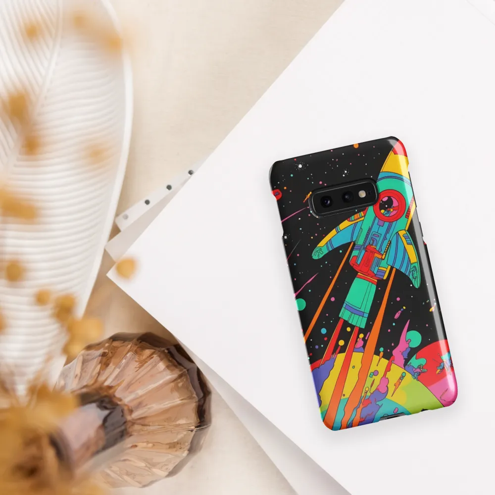 Cosmic Voyage: The Neon Lift-Off