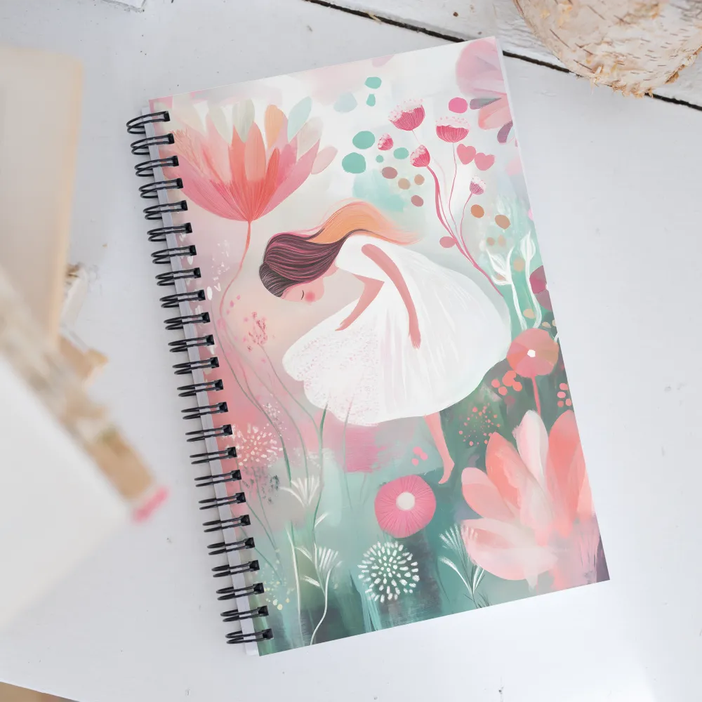 Whispers of a Floral Dream | Spiral Notebook