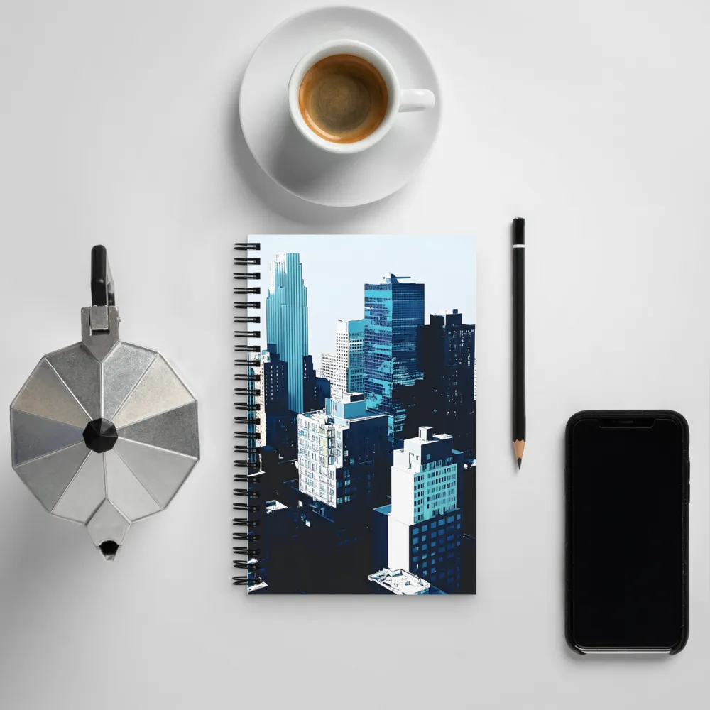 Urban Serenity: A Minimalist Cityscape | Spiral Notebook