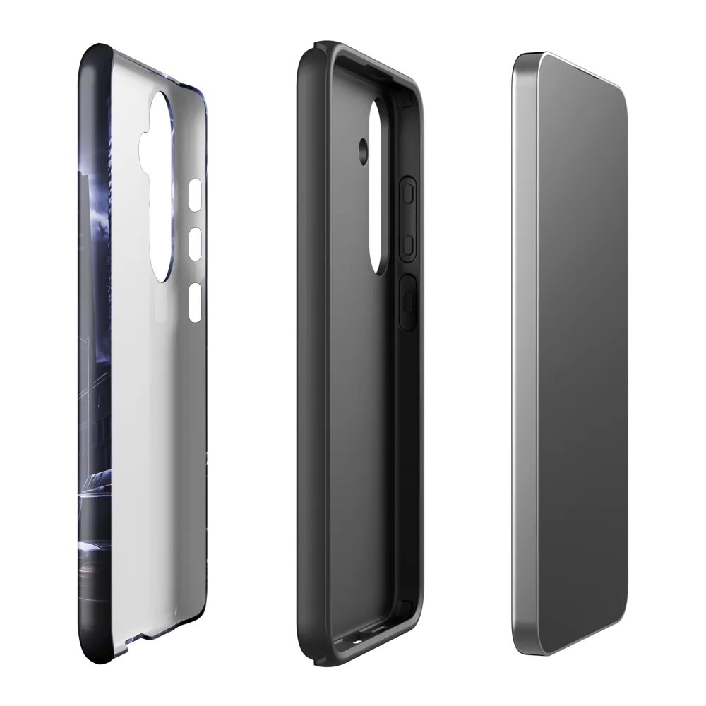 Stormy Cityscape: Shadows of the Night | Phone Case |  S24 Plus | Tough Case | Glossy