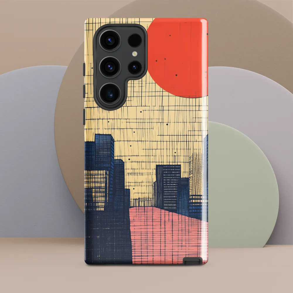Urban Echoes: A Minimalist Cityscape