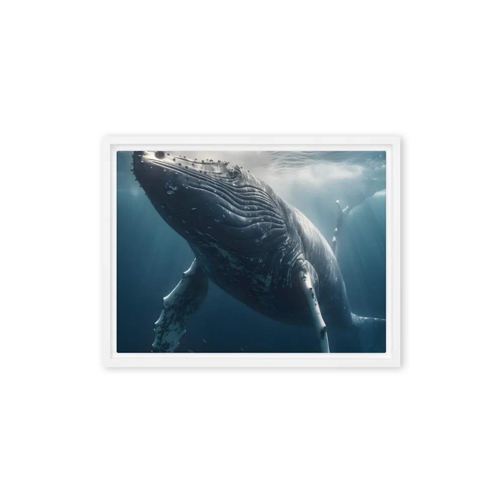 Graced by the Depths | Canvas with White Frame | 12″×16″