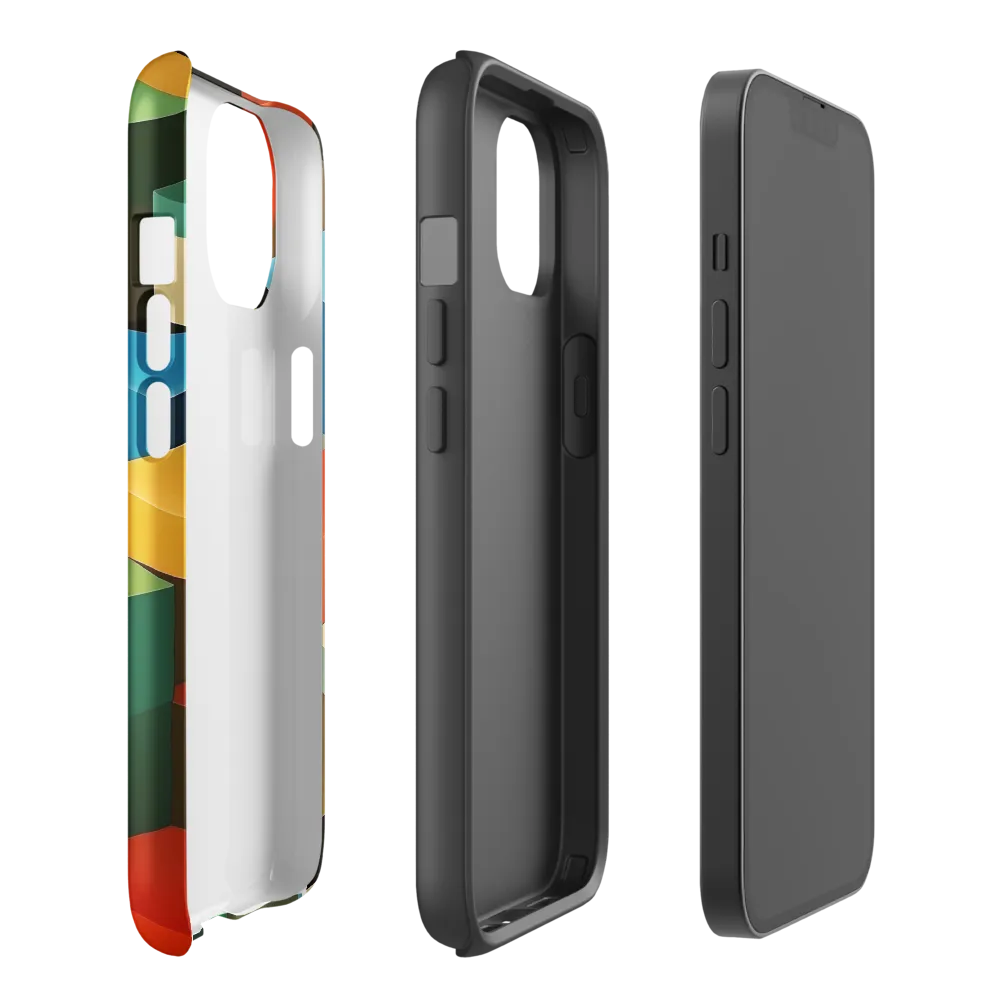 Colorful Geometric Harmony | Phone Case |  14 | Tough Case | Glossy