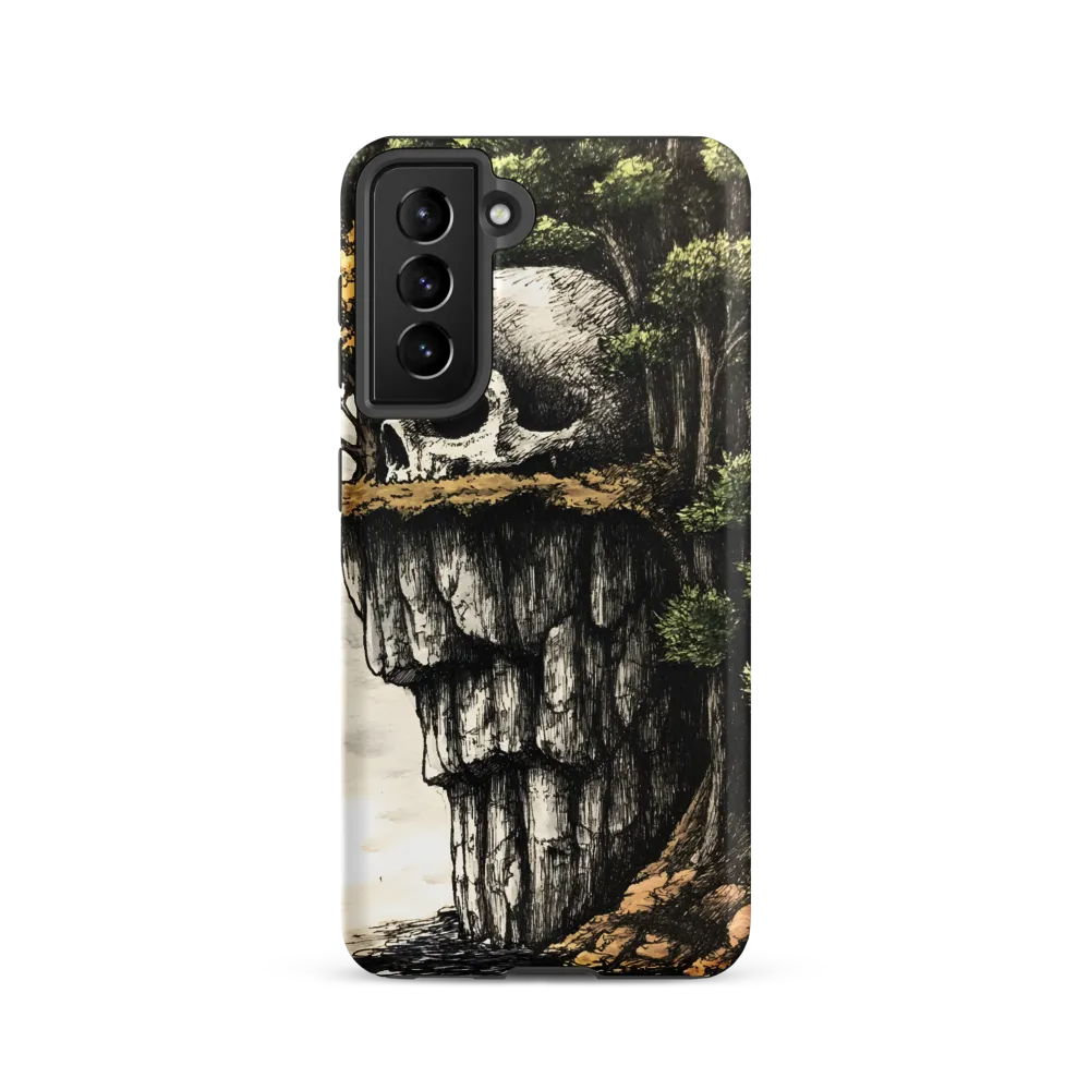The Whispering Skull: A Surreal Encounter with Nature | Phone Case |  S21 | Tough Case | Matte