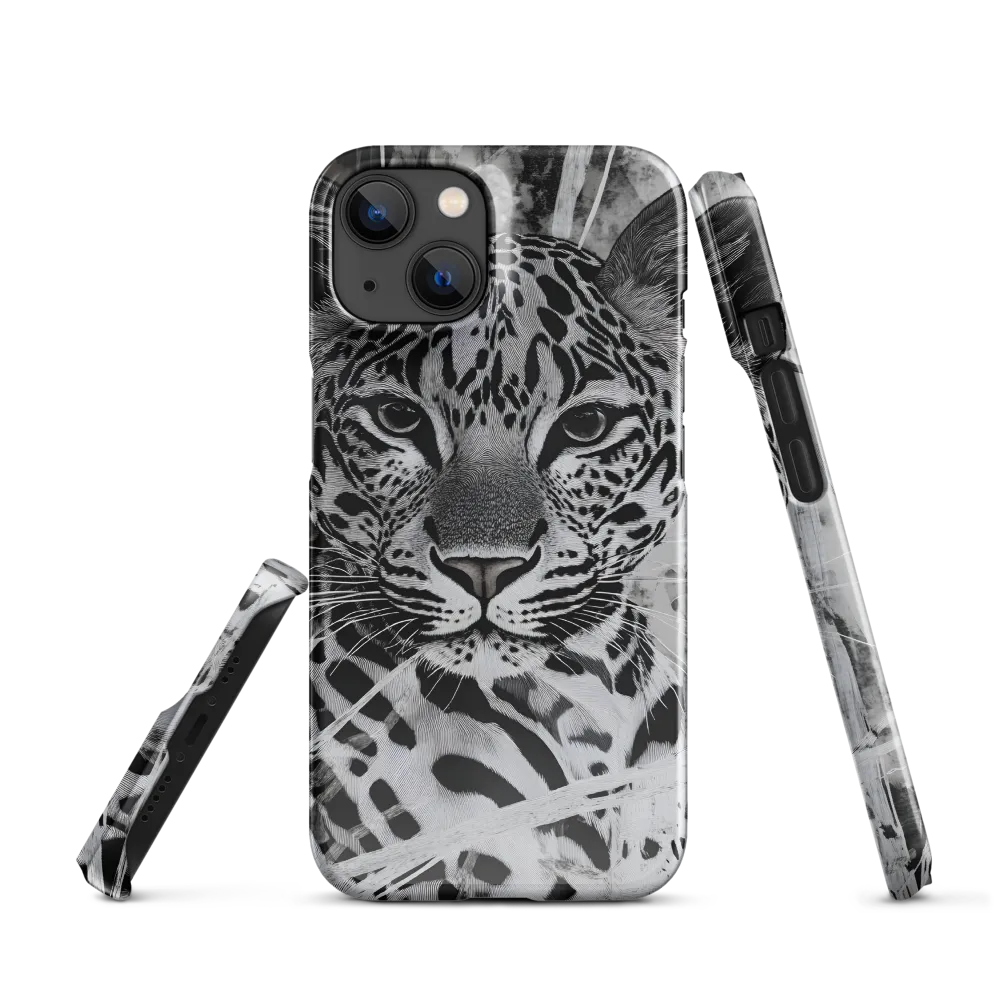 Majestic Gaze: The Leopard's Portrait | Phone Case |  14 | Snap Case | Glossy