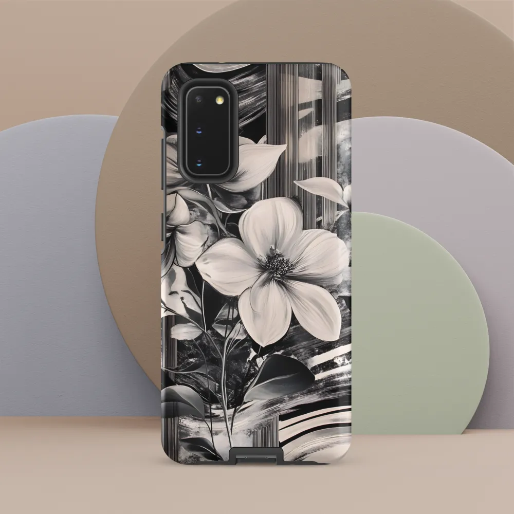 Ethereal Bloom: A Dance of Monochromes
