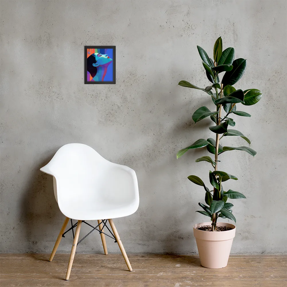 Ethereal Reverie | Poster with Black Frame | 8″×10″