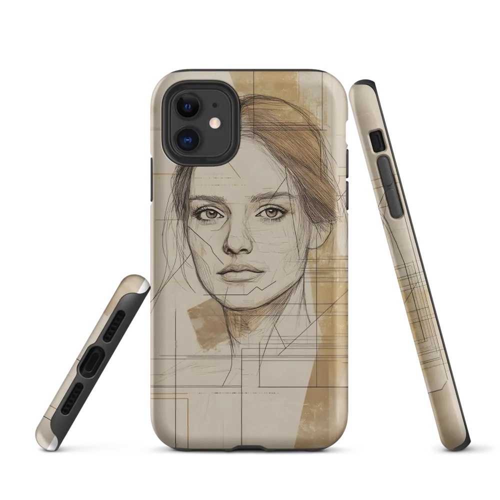 Geometric Elegance: A Modern Portrait