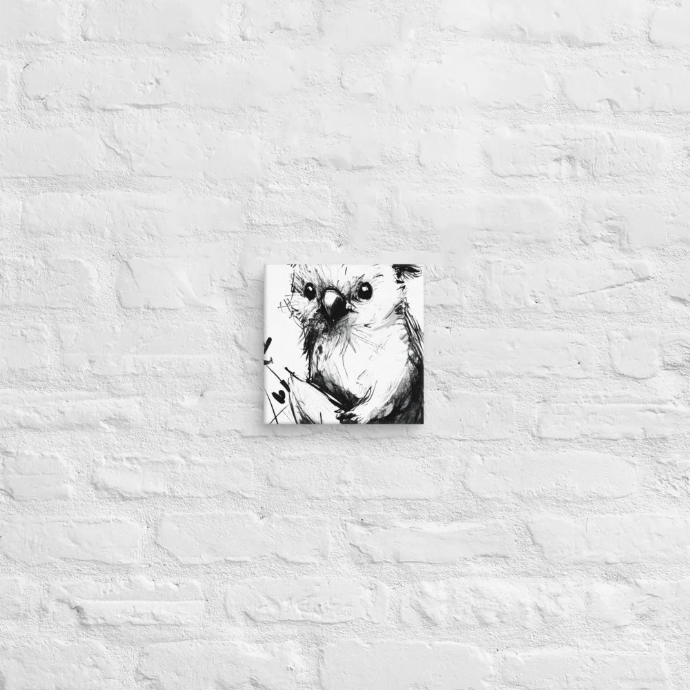 Whimsical Koala in Ink | Canvas | 8″×8″