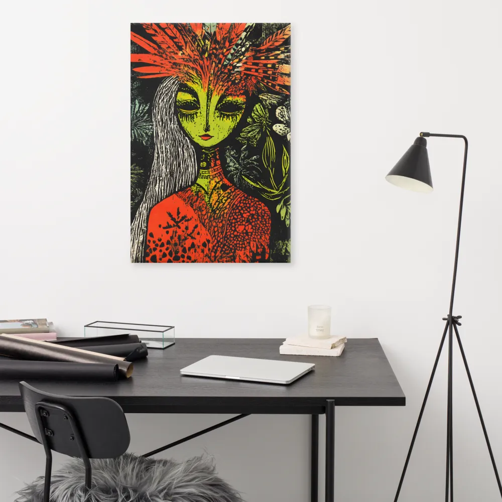 Mystical Flora: A Surreal Portrait