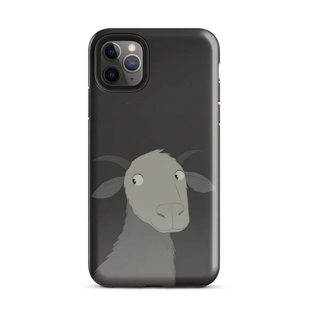 Whimsical Goat in Darkness | Phone Case |  11 Pro Max | Tough Case | Glossy