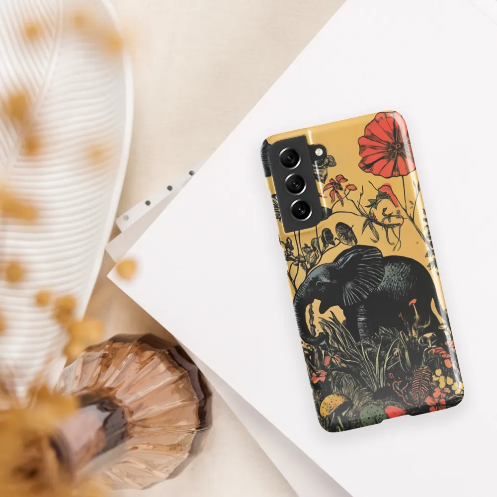 Floral Majesty: The Elephant's Sanctuary