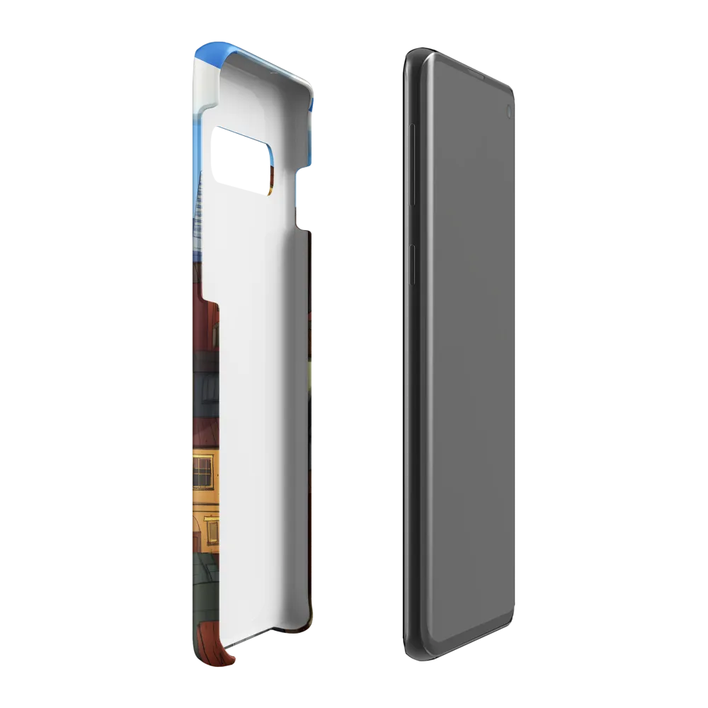 Urban Symphony: A Colorful Cityscape | Phone Case |  S10 Plus | Snap Case | Matte