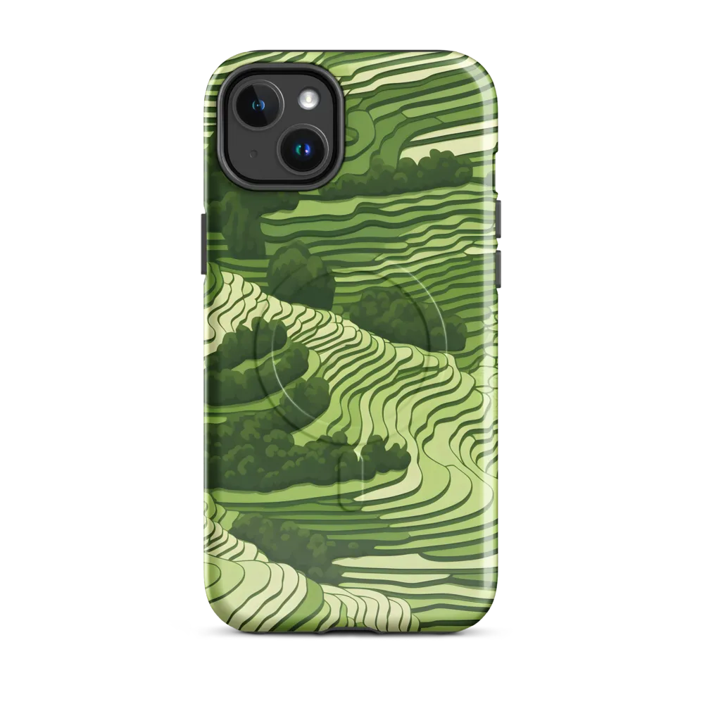 Waves of Green: An Abstract Landscape