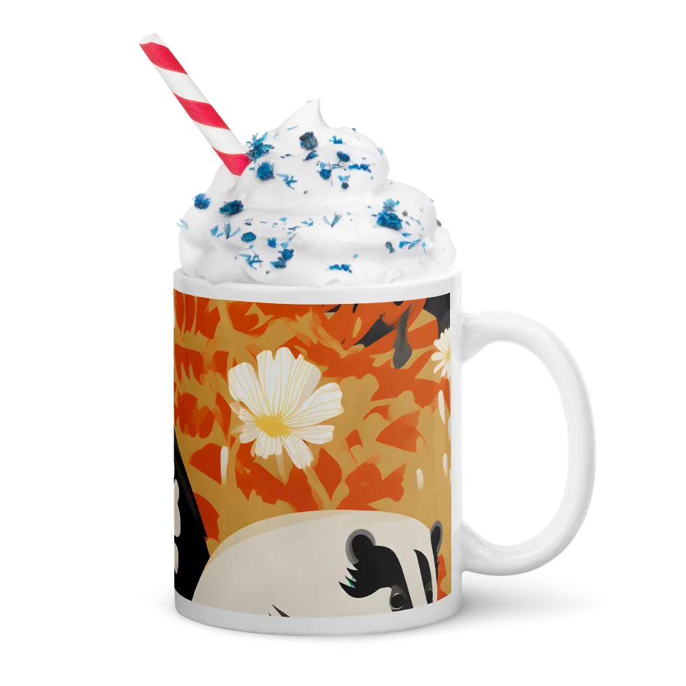 Whimsical Badgers in Bloom | Mugs | Multiple Sizes & Colors