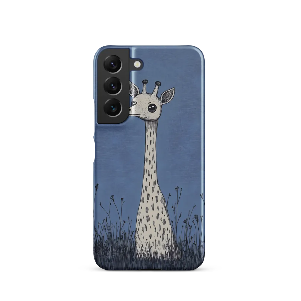 Whimsical Giraffe in Blue