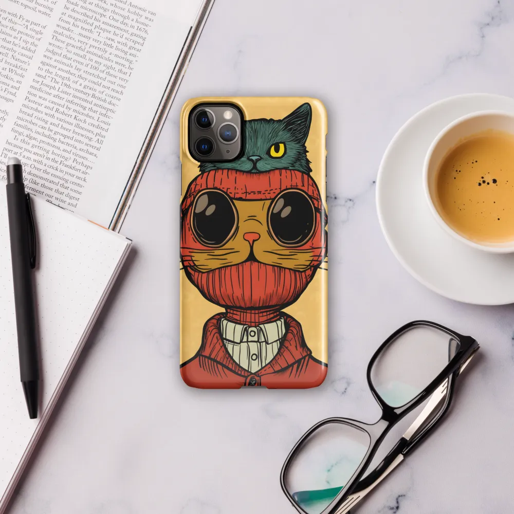 Whimsical Fusion: Cat and Human | Phone Case |  11 Pro Max | Snap Case | Glossy