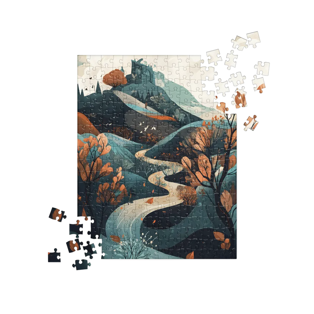 Whispers of Autumn: A Serene Journey | Jigsaw Puzzle | 252/520 pieces