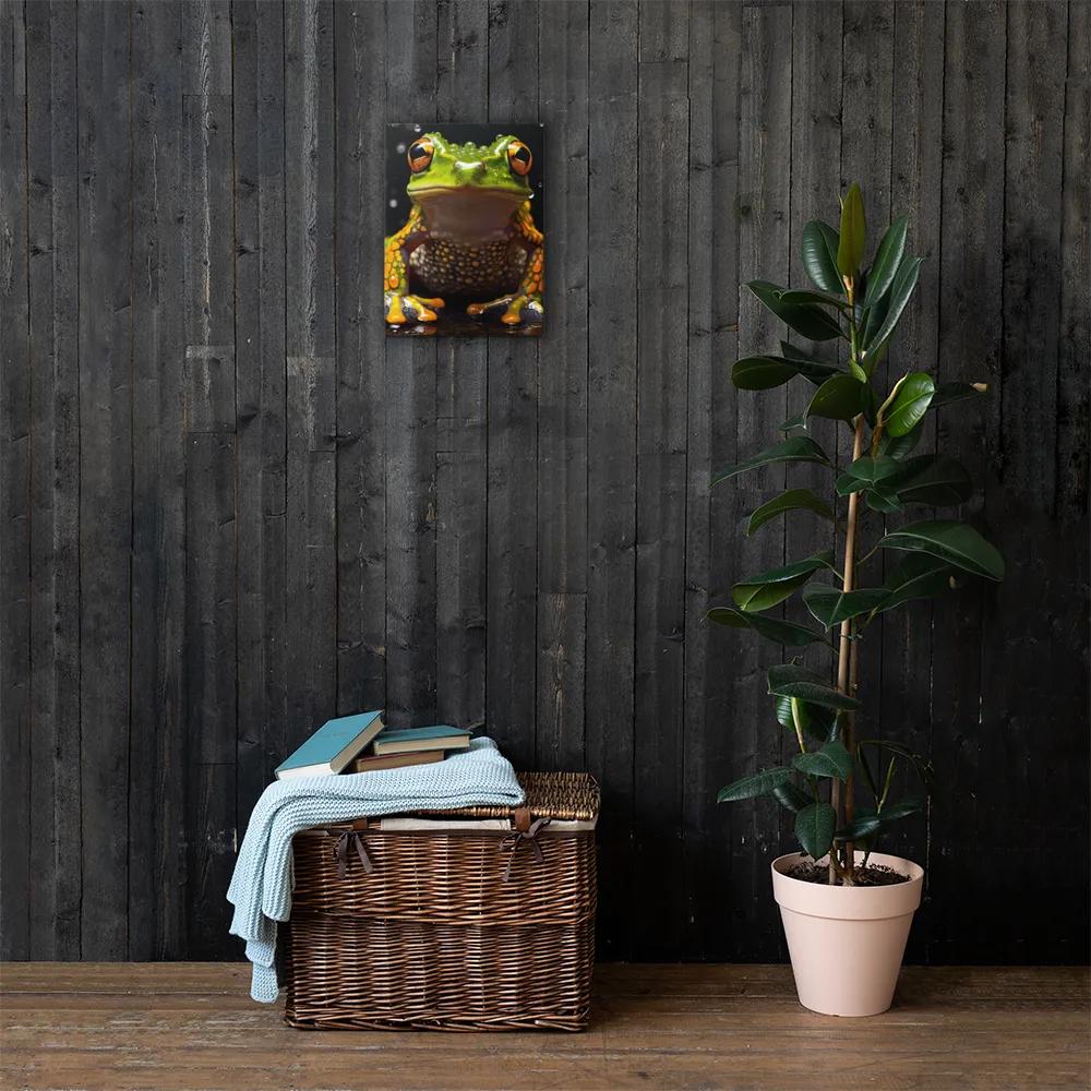 Emerald Elegance: The Frog in Focus