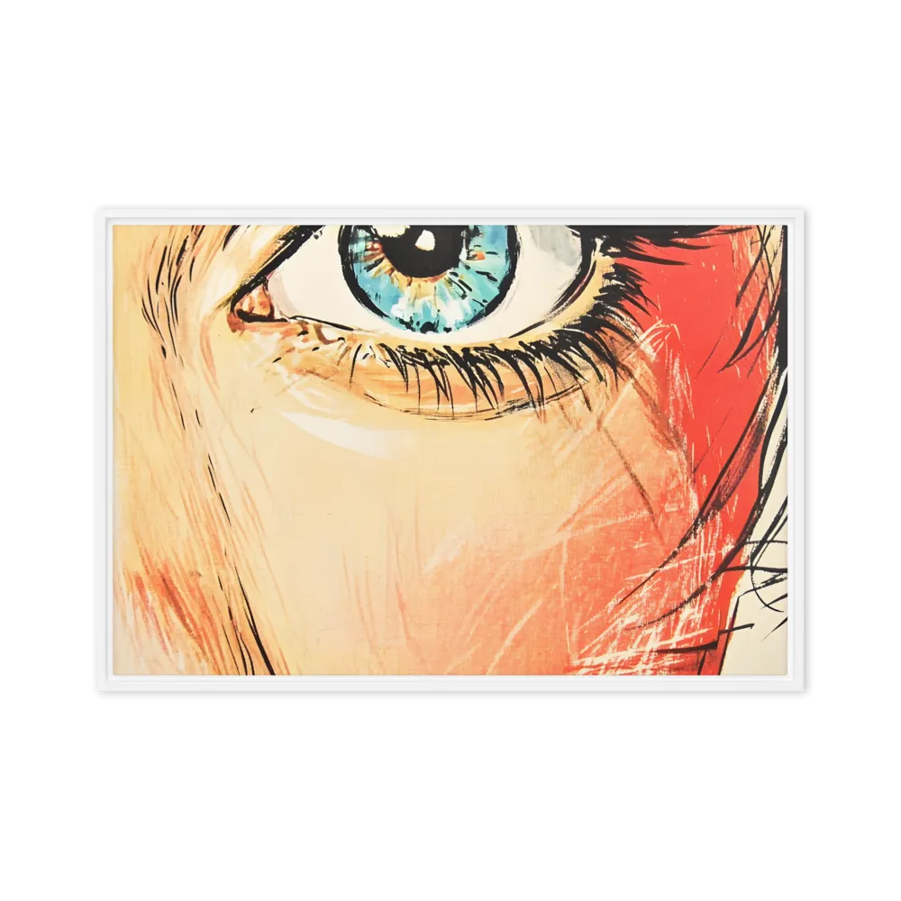 Gaze of Emotion | Canvas with White Frame | 24″×36″
