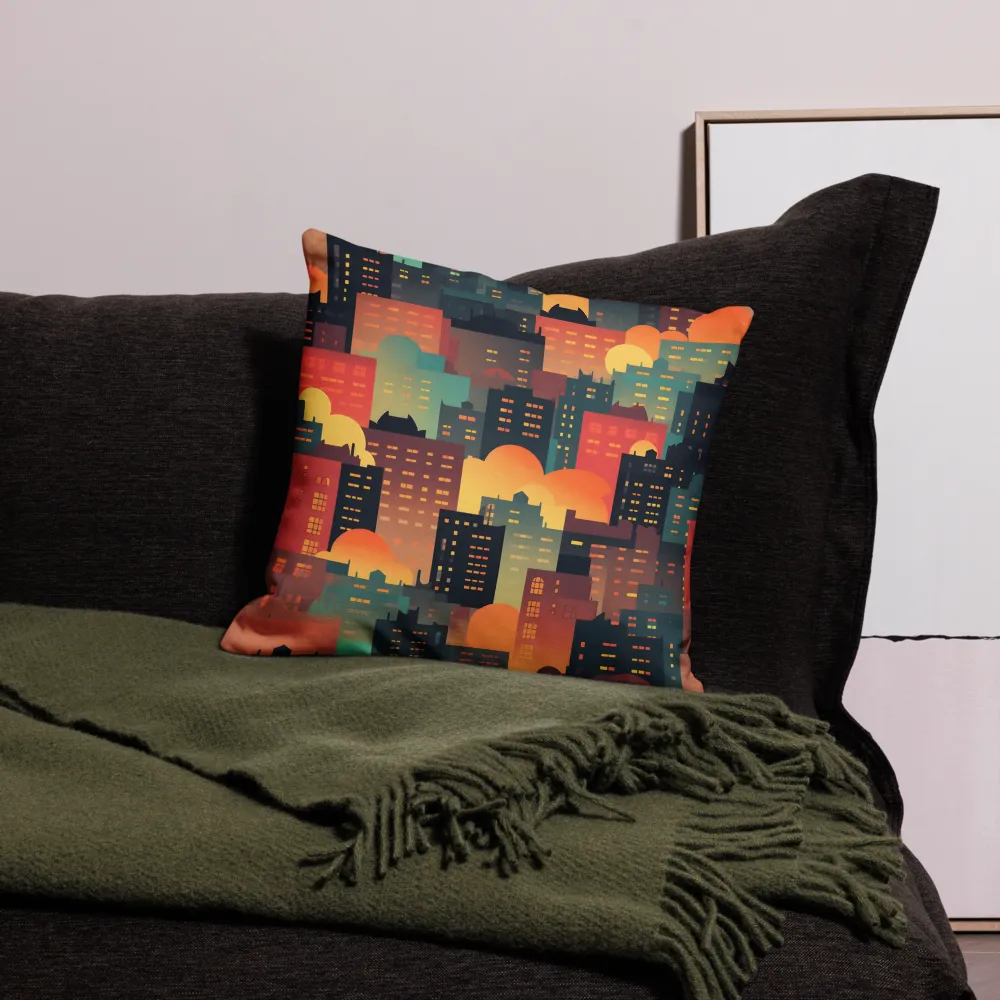 Twilight in the Concrete Jungle | Pillow Case | 18″×18″