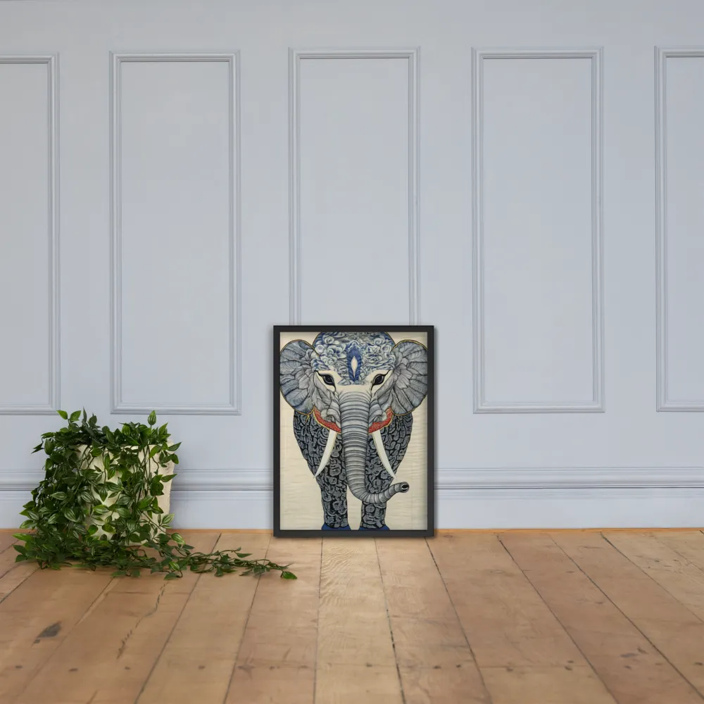 Majesty of the Elephant | Poster with Black Frame | 18″×24″