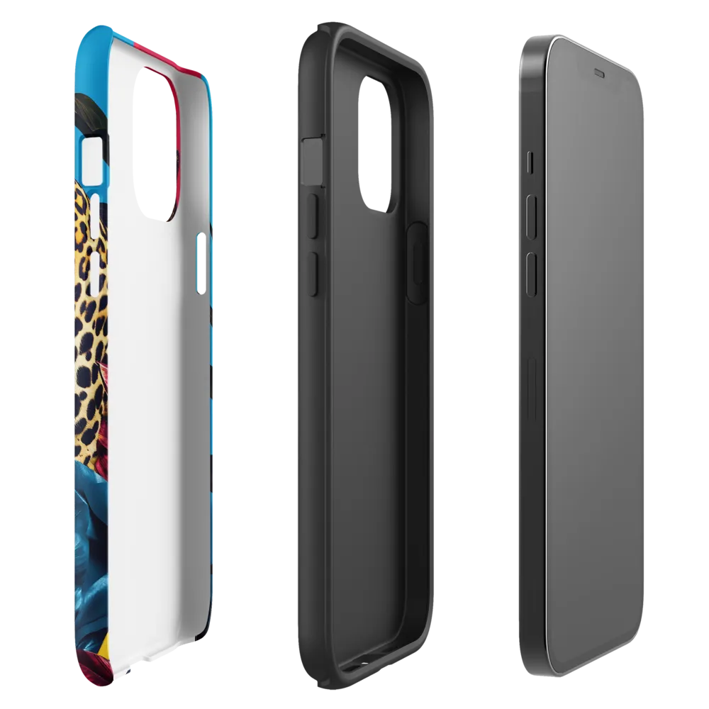 Playful Leopard in Vibrant Paradise
