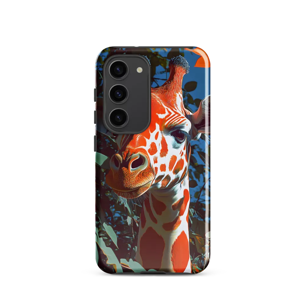 Giraffe in the Lush Canopy | Phone Case |  S23 | Tough Case | Glossy