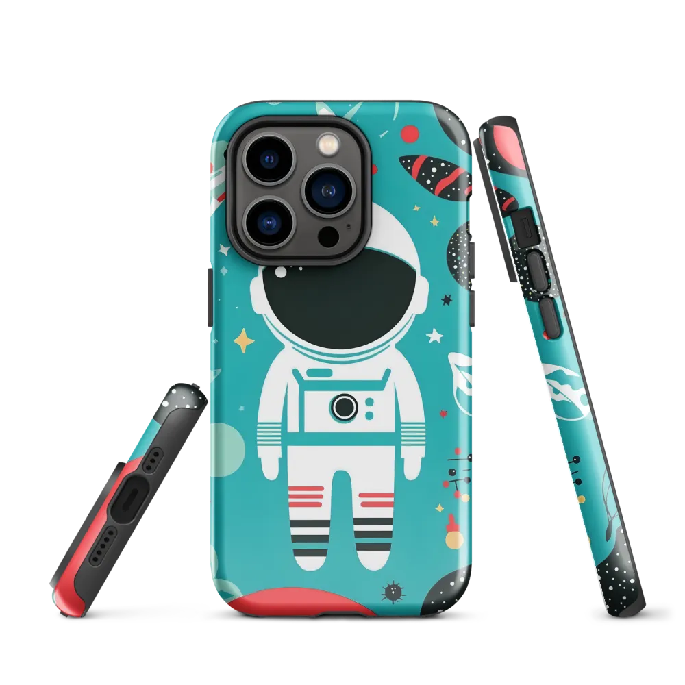 Whimsical Astronaut in Cosmic Wonderland