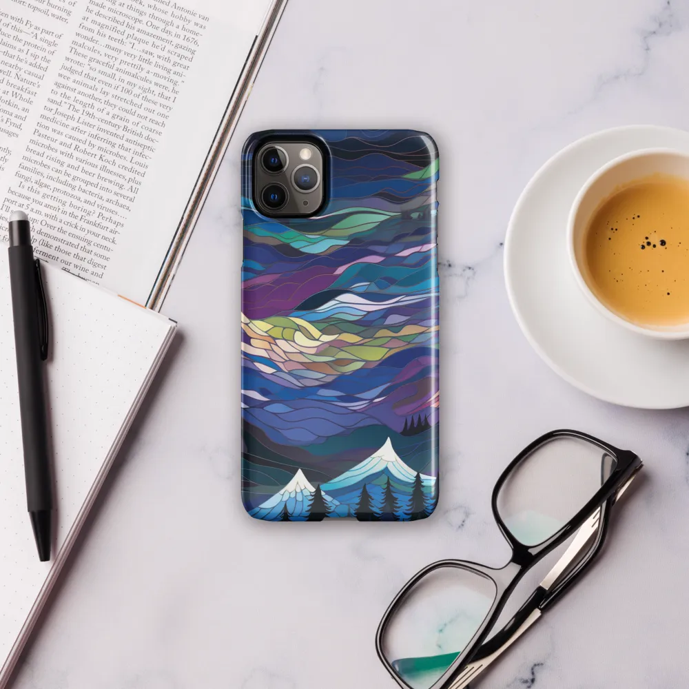 Twilight Peaks: An Abstract Mountain Landscape | Phone Case |  11 Pro Max | Snap Case | Glossy